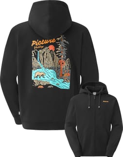 Foreska Zip Hoodie Black