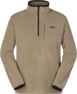 Weavy 1/4 Grid Fleece Shitake