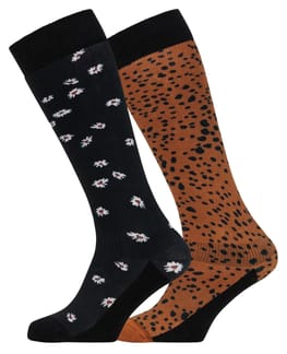 Prtbuce 2 Pack Active Snow Socks True Black