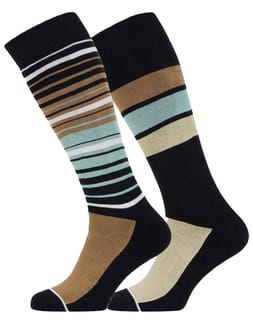 Prtsvalis 2 Pack Active Snow Socks True Black
