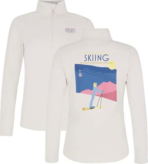 Prtlunar 1/4 Zip Active Top Kitoffwhite