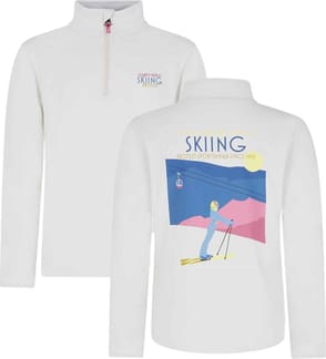 Prtdesra Jr 1/4 Zip Active Top Kitoffwhite