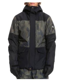 Mission Prt Bloc Jk M Snow Jacket True Black Fade Out Camo