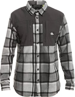 North Seas M Shirt Gray Violet Checks