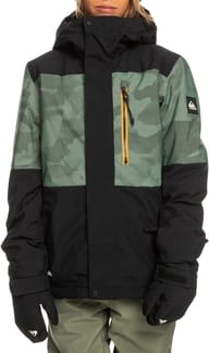 Mission Printed Block Youth Jk Spray Camo Laurel Wreath
