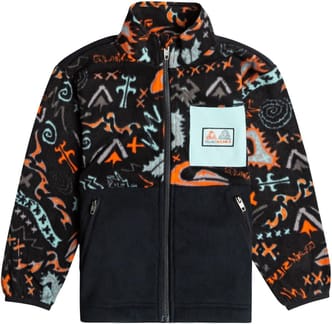 AOP Polar Zip Boy True Black