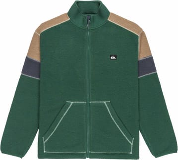 Clean Coast Block Full Zip Fleece Trekking Green