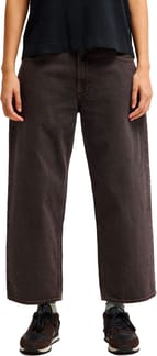 QSW Wide Crop Denim Pant W Stone Dirty