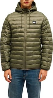 Scaly Hood Insulator Jacket Grape Leaf