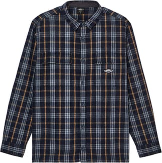 Diamond Wool Shirt Dark Navy Diamond Check