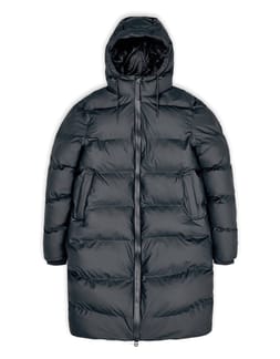 Long Puffer Jacket Slate