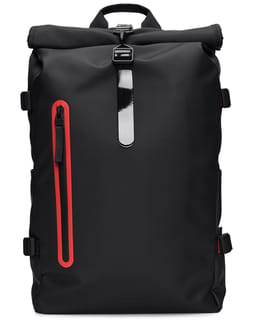Rolltop Rucksack Contrast Large Black