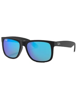 Justin Classic Matte Rubber Black Blue Mirror