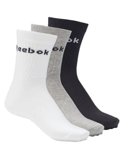 Act Core Mid Crew Sock 3P Medium Grey Heather Black White