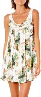 On The Coast Mini Dress Bone
