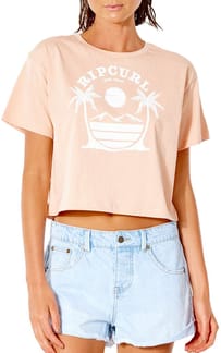 Playabella Crop Tee Dusk Pink