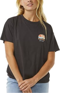 Line Up Relaxed Tee Washed Black