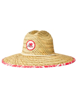 Mixed Straw Sun Hat W Lily