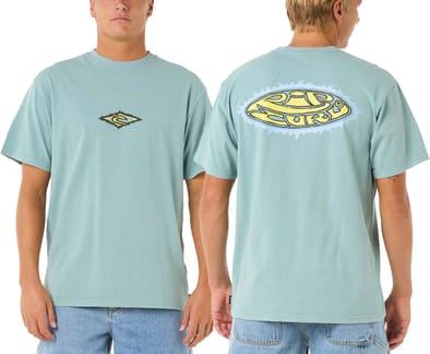 Raw Energy Sloth Tee M Blue Lagoon