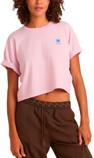 Sunburst Boxy Cropped Tee W Dusty Orchid