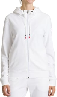 W Logo Sweat Fz Hood Ft White