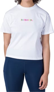 W Embroidery Tee White