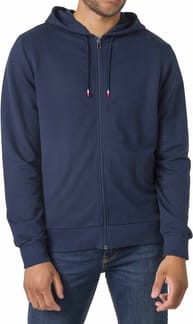 Logo Sweat Fz Hood Fl Dark Navy