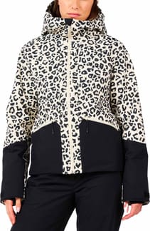 W Rochrun Allover Jacket Nature Wild Leopard Print