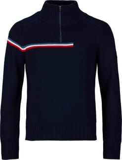 M Odysseus Half Zip Merino Sweat Dark Navy
