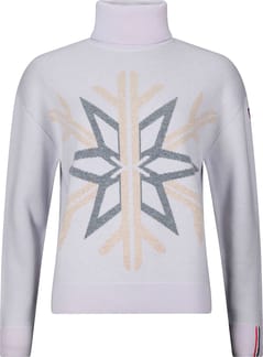 W Patterned Turtle Neck Sweat Silver Cloud