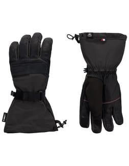 M Leather Mix Ski Gloves R-Shell Black