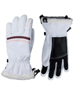 W Piste Ski Gloves R-Shell Dry White