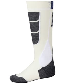 W Intermediate Ski Socks White