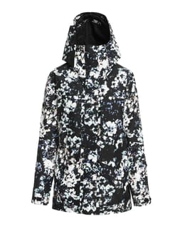 Gore Glade Printe Snow Jacket True Black Black Flowers