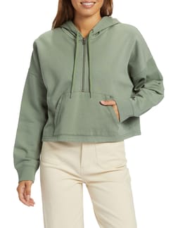 Drakes Cove Half Zip Agave Green