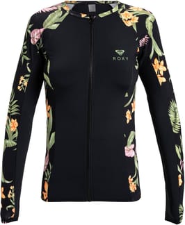 LS Zip Lycra Rashguard Anthracite Island Escape