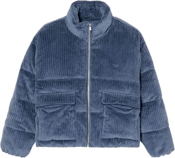 Crystal Fade Corduroy Puffer Jacket Vintage Indigo