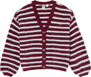 Deep As The Ocean Stripes Cardigan Beet Red All Star Stripe