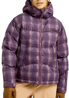 15K Alofted Puffy Jacket Blackberry Wine Chill Checkmat
