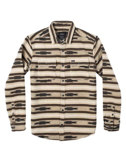 Rvca Blanket Ls M Woven Top Khaki