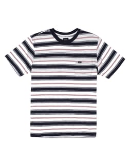 Davis Stripe Ss M Knit Top Antique White