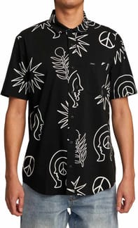 Anytime M Woven Top Black
