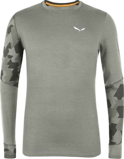 Cristallo Warm Amr M L/S Tee. Heather Grey