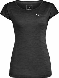Puez Melange Dry W S/S Tee Black Out Melange