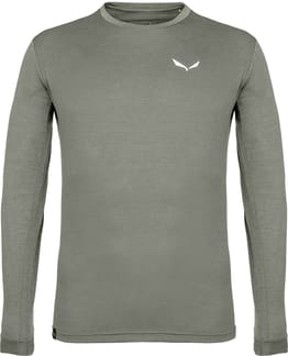 Puez Melange Dry M L/S Tee Faded Green Melange