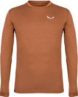 Puez Melange Dry M L/S Tee Bombay Brown Melange