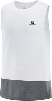 T Shirt Cross Run Tank M White/Black/Hea