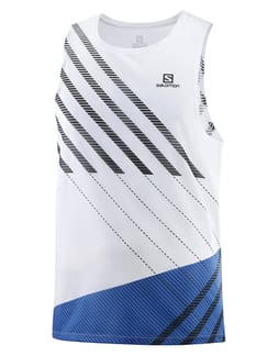 T Shirt Sense Aero Singlet Tank M White