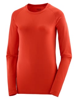 T Shirt Sense LS Tee W Fiery Red
