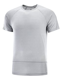 T Shirt Cross Run SS Tee M Alloy/Heathe